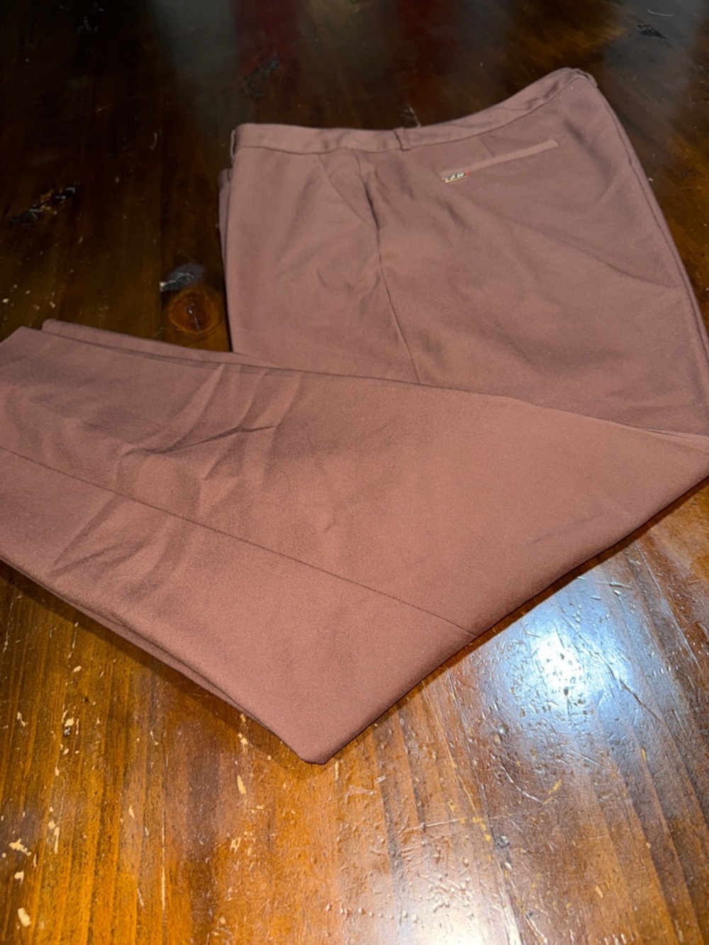 TOMMY HILFIGER CHOCOLATE SLIM FIT FLARE TROUSER PANTS✨